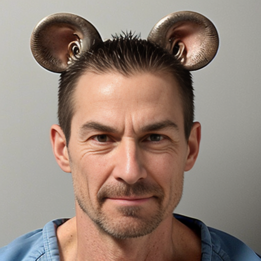 evil rat, mugshot smirking , super strong criminal rat mugshot