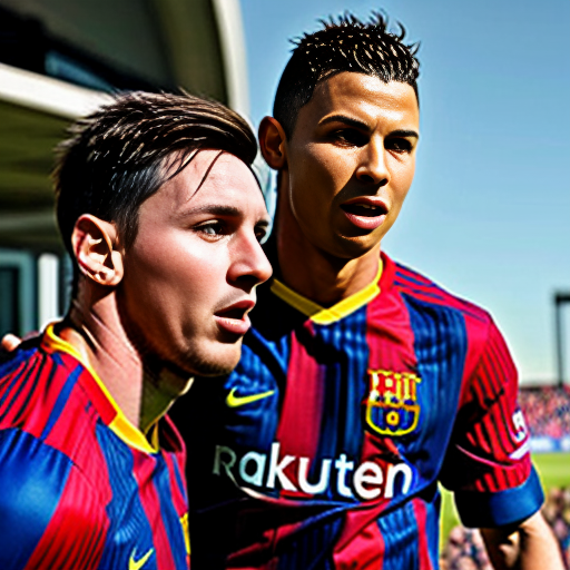 Messi e Crisriano Ronaldo