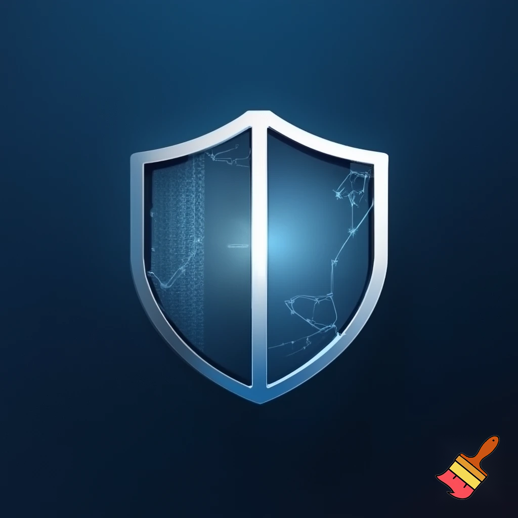 Design a safety culture icon for Shandong Information Software Company, integrating characteristics of the information technology industry and safety culture, reflecting simplicity and abstraction.