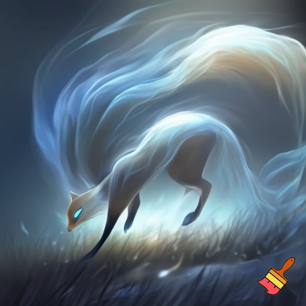 Fantasi ræv lavet af vind