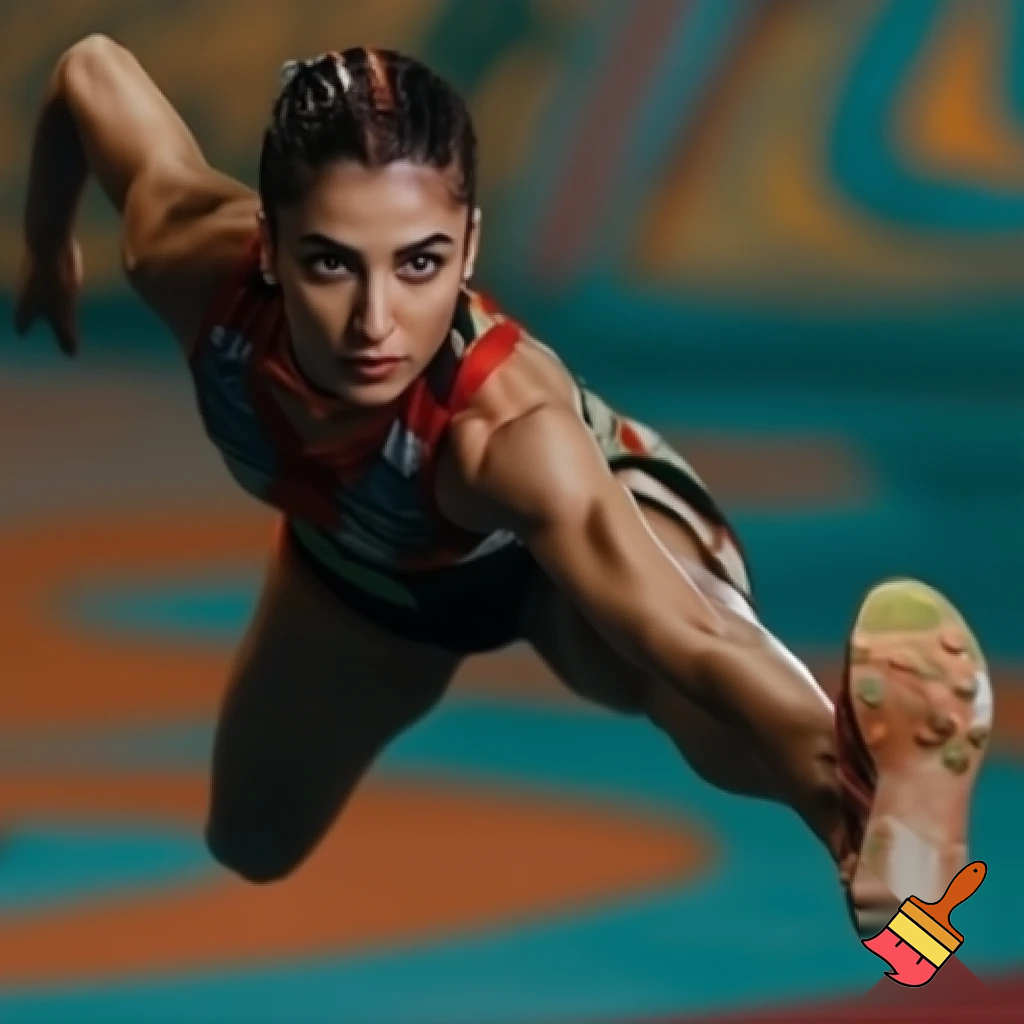 عکس بساز از دختر ورزش کار ایرانی
