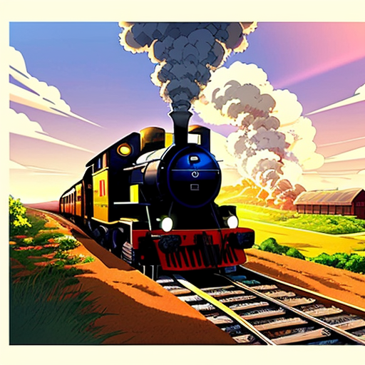 create a steam of a train