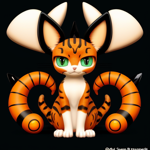 black and orange miles tails prower cat black and orange klonoa cat black and orange meowth fusion withe blue eyes meowth