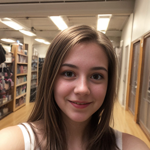 A young woman named Shelly, selfie