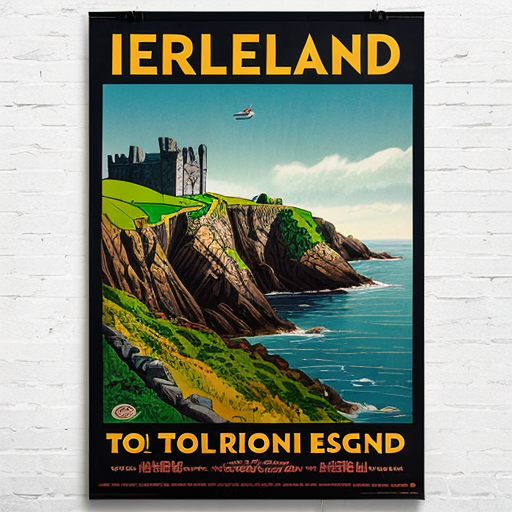a poster for a trip to ireland 