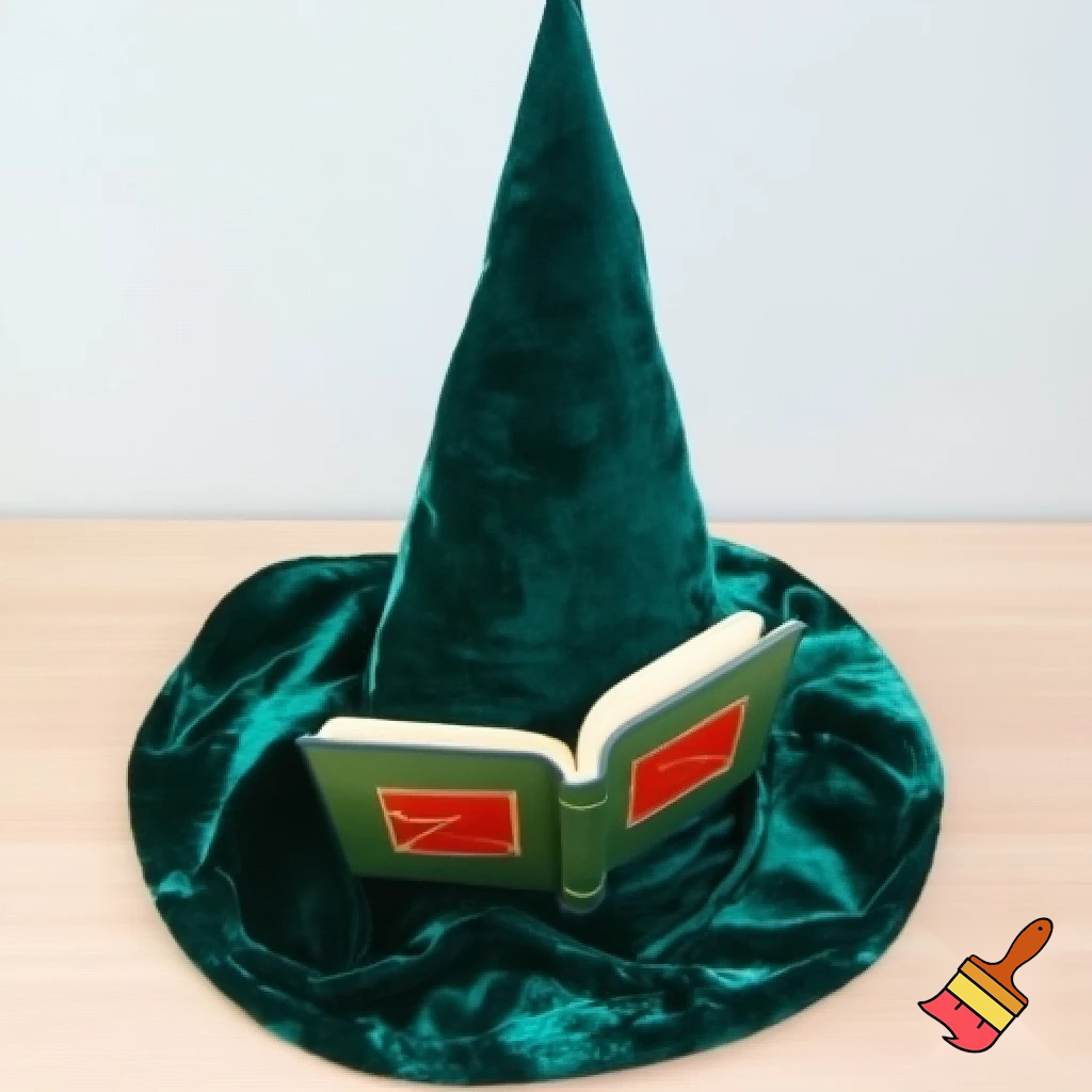 Christmas wizard hat read velvet