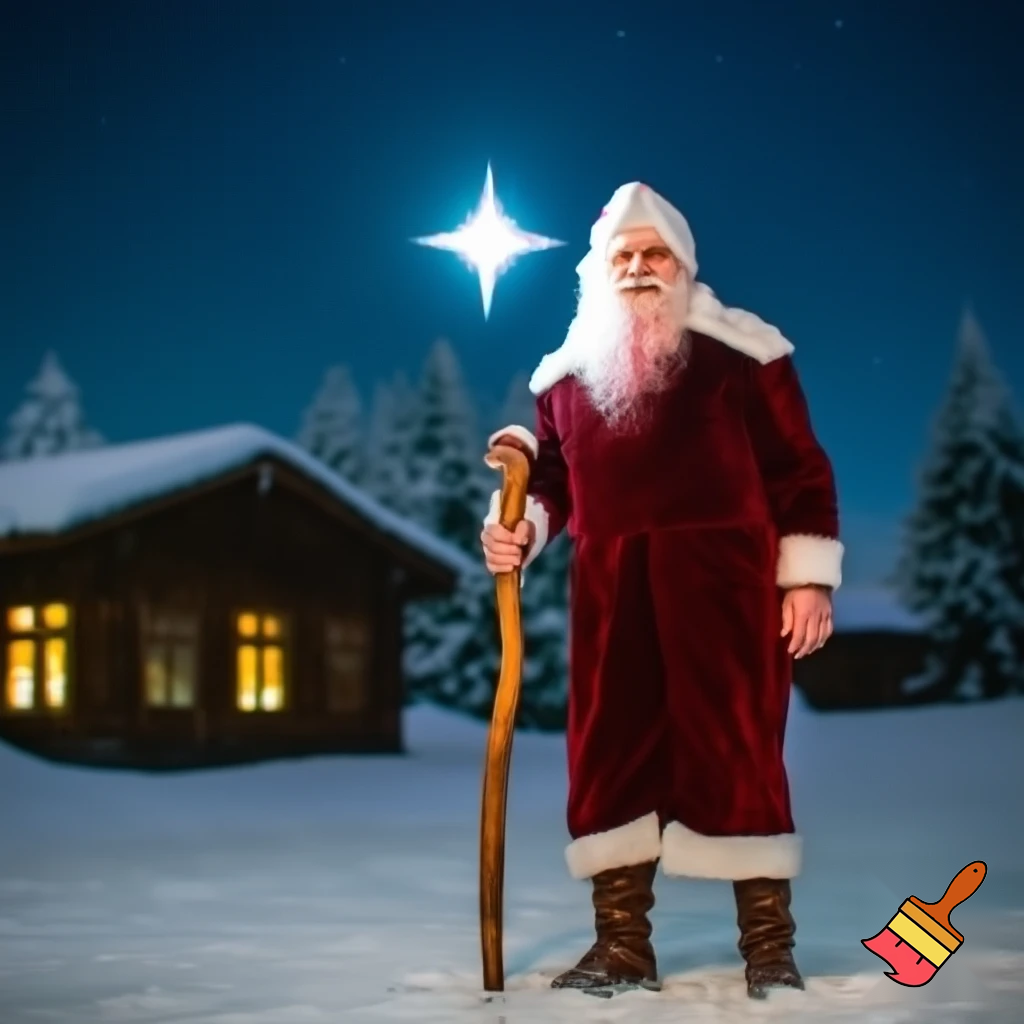 The Russia, Santa Santa Claus, the real Santa Claus walking stick star