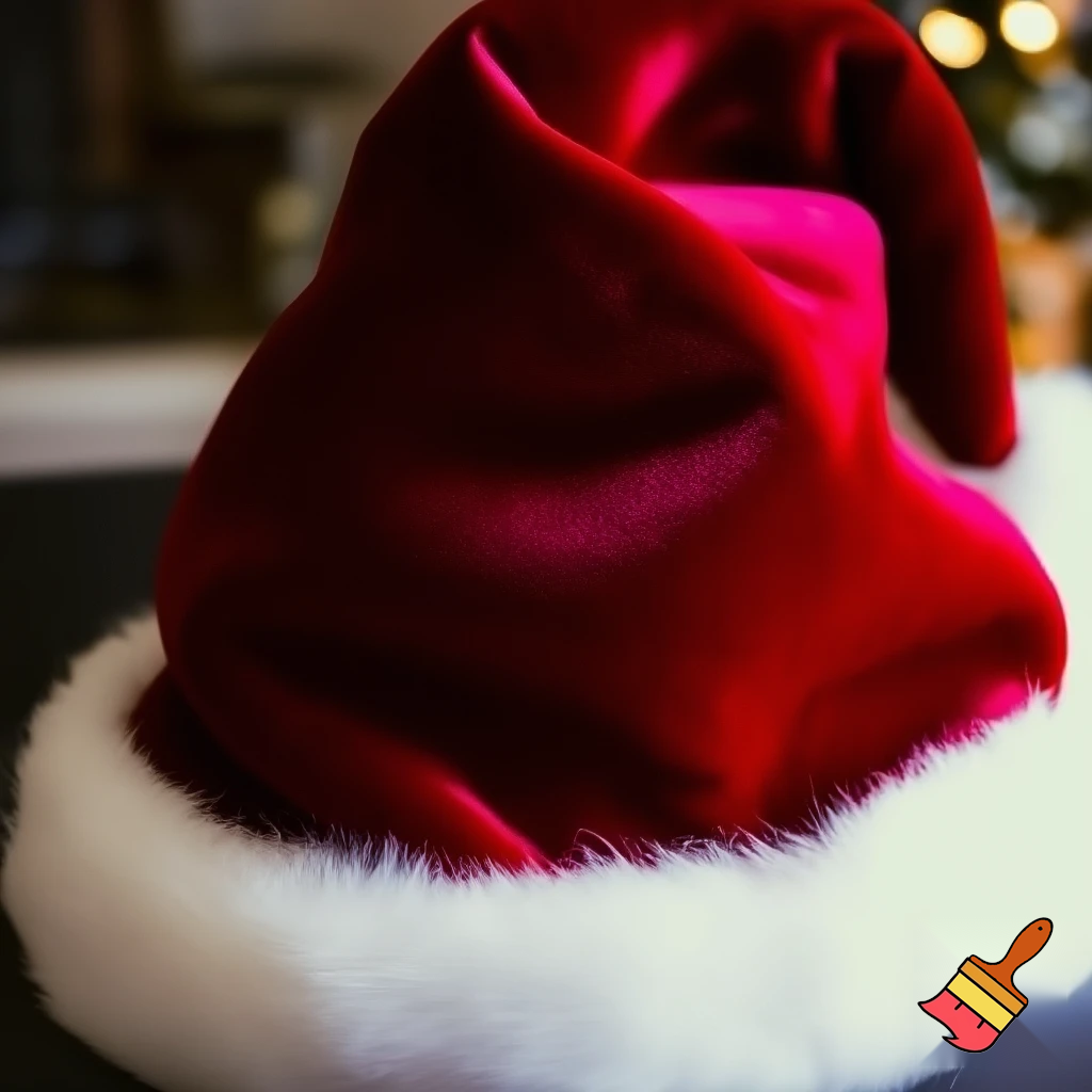 Christmas Santa Claus velvet hat delicate special delicate hat