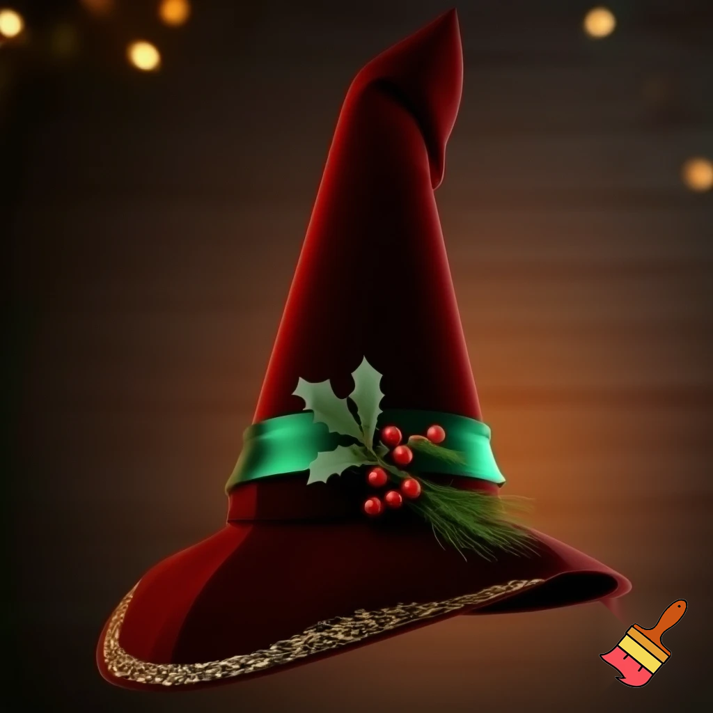 Christmas wizard hat