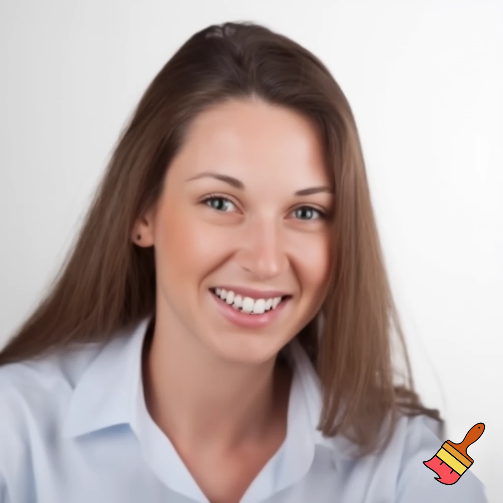 A teacher in white background 
