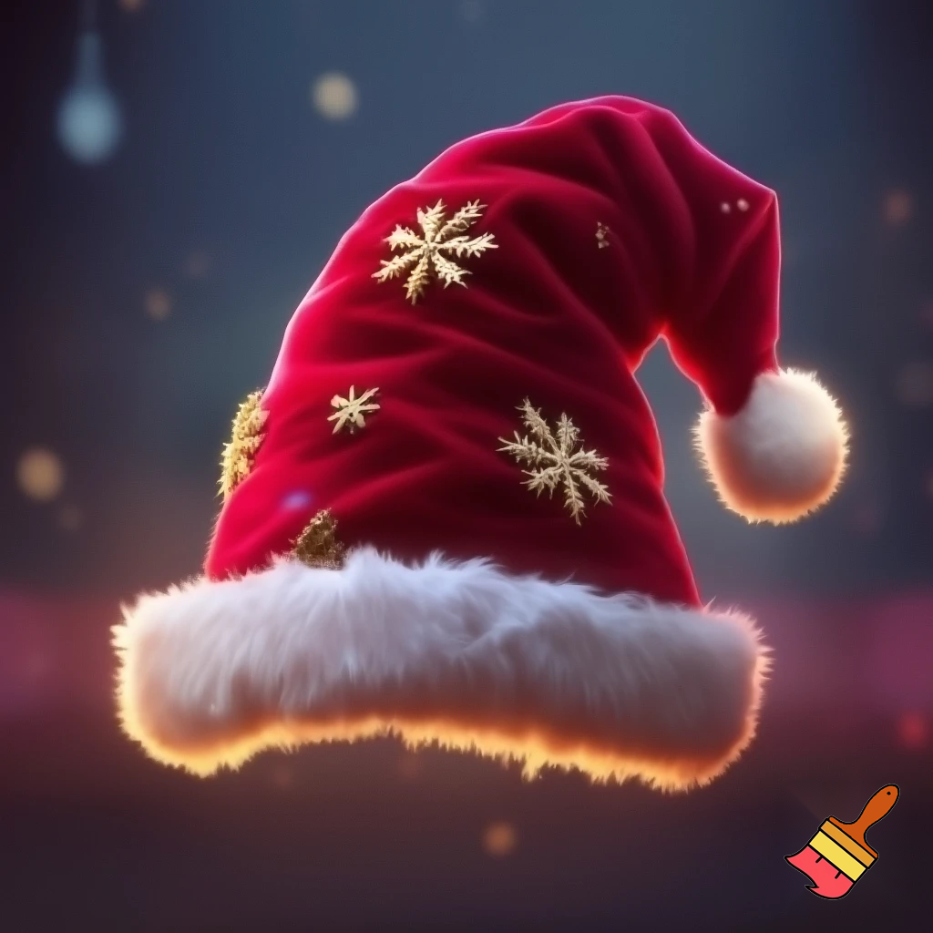 Christmas wizard hat red