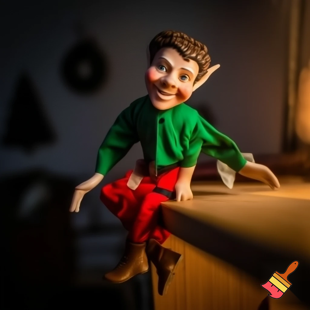Real elf on the shelf person