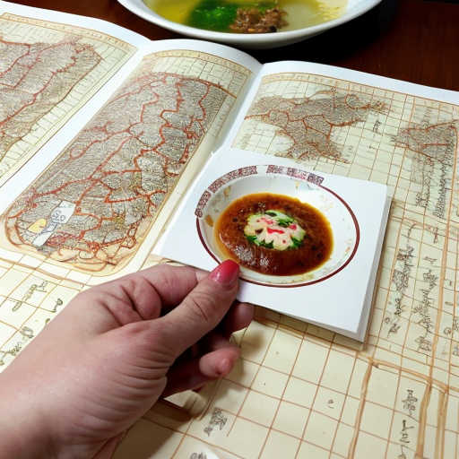 一张手绘风格的城市美食地图，以成都为主题。画面以鸟瞰视角的手绘简化城市地图为底，标注主要道路和地标但不追求精确比例而是追求可爱的手绘感。地图上分布着 12 个美食地点的精致手绘小插画：春熙路的串串香（一把竹签插着各种食材冒着热气）、宽窄巷子的三大炮（三个糯米团子飞向铜盘）、建设路的蛋烘糕（金黄酥脆正在翻面）、玉林路的火锅（九宫格锅翻滚冒泡）等，每个插画约占地图的 5% 面积，旁边用手写体标注店名和一句推荐语"凌晨两点还在排队的那家"。地图边缘用手绘藤蔓和辣椒装饰形成边框。右下角有一个手绘指南针和图例说明。左上角标题"成都·吃货暴走地图"使用胖圆的手绘美术字配辣椒装饰。整体画风为水彩+彩铅混合的手绘质感，颜色以暖色系（辣椒红、姜黄、翠绿）为主，图片比例 1:1。