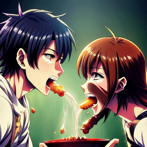 Francis (left) and Leo XIV (right) vomiting, green and snotty vomit from their streched mouths, and into the same bowl (center), dark, gritty, realistic

