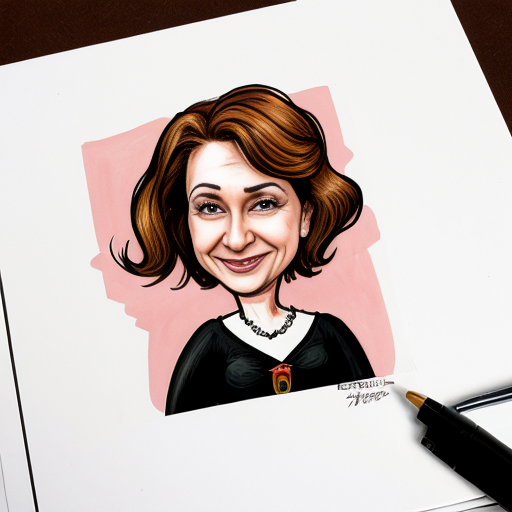 caricatura de una mujer valiente
