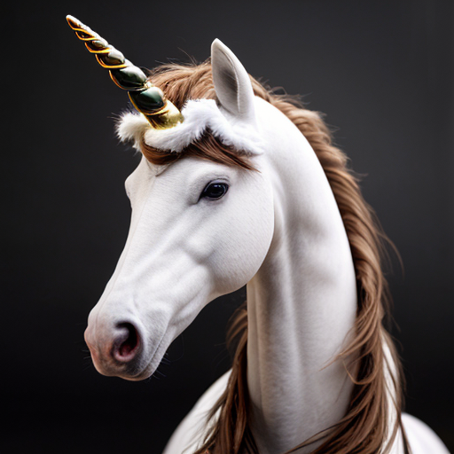 christmas unicorn, photorealistic