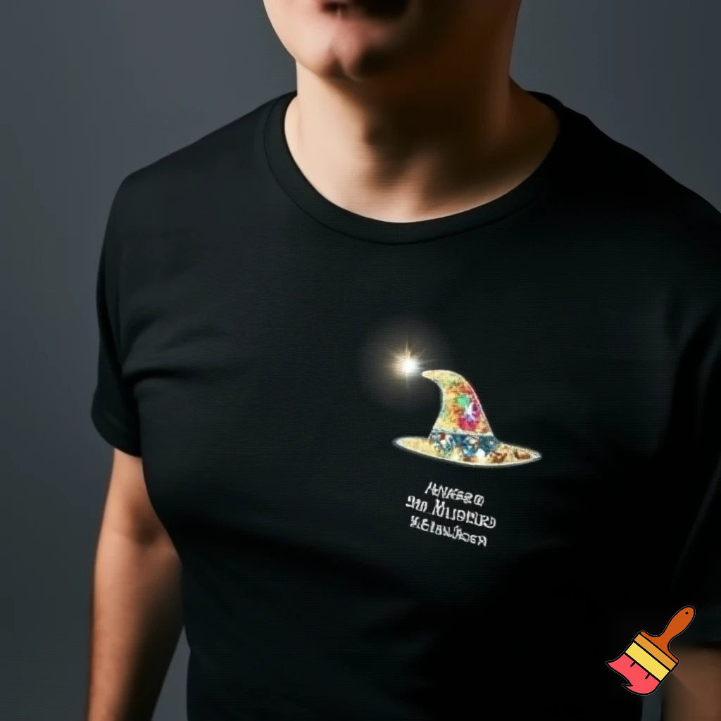 Christmas wizard hat a T-shirt magic T-shirt a big one Bailey Tully’s Bailey told his name I’m a T-shirt