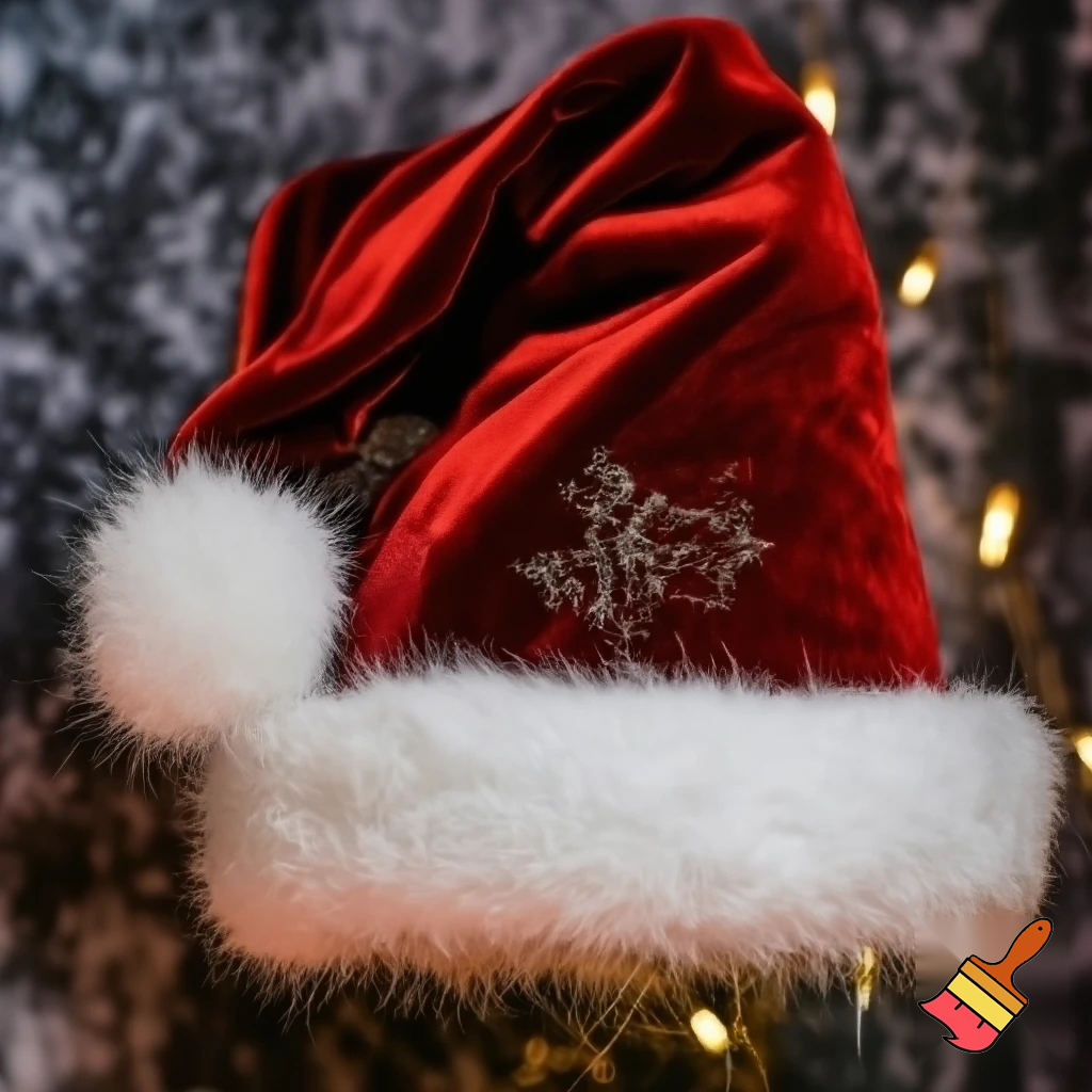 Christmas Santa Claus velvet hat delicate special delicate hat