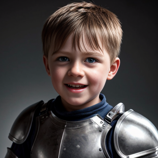 Little kid who is dumb and in armor

