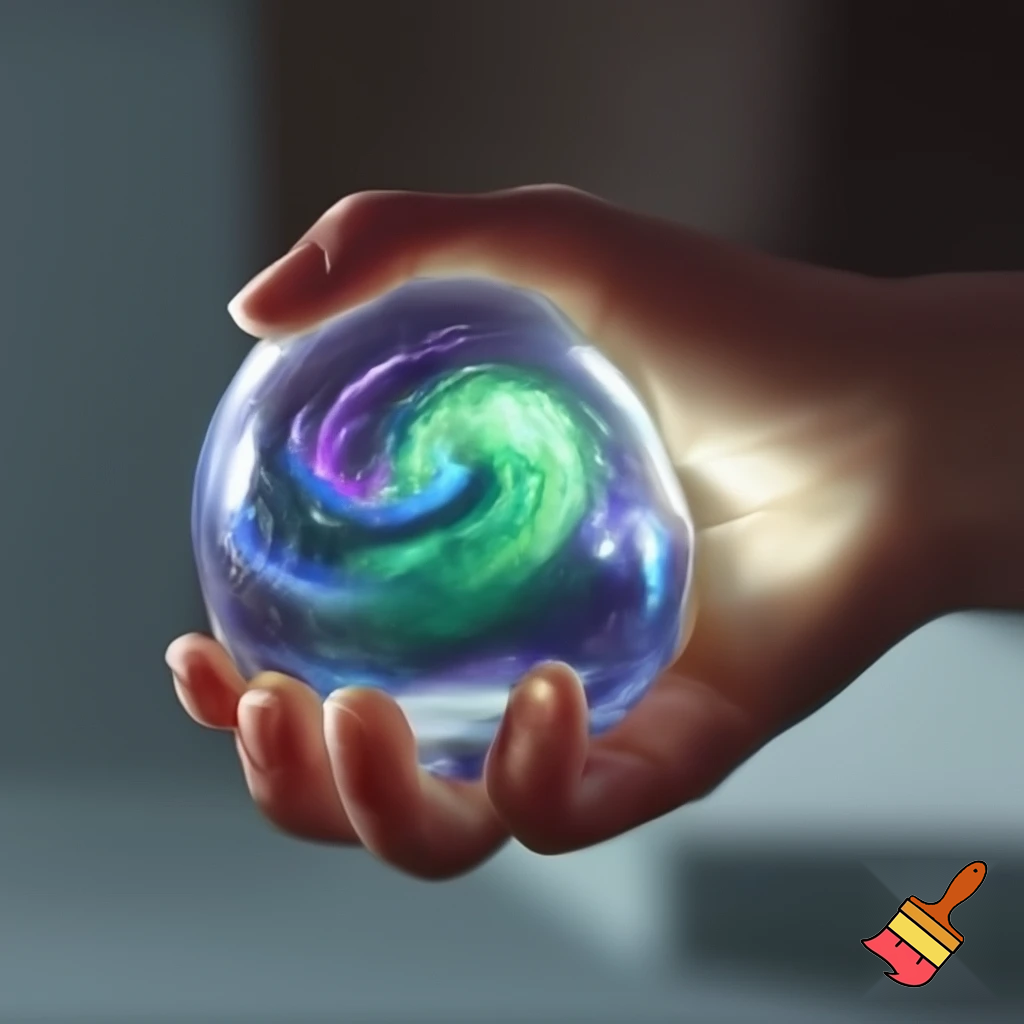 julie qui explose une balle antistress dans sa main pleins de liquide coule