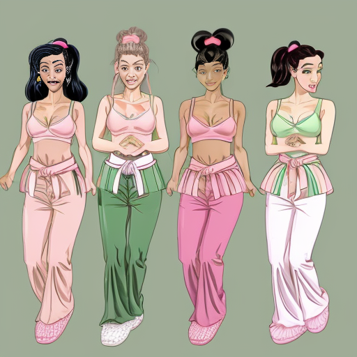 90's disney's 2d aladdin style comic dark blue background and panels of Panel 1 The marching black haired ponytail women with green skin,green harem pants pink bra and pink sash and pink curved slippers sway their hips every time they kept marching. Panel 2 As the black haired ponytail women with green skin,green harem pants pink bra and pink sash and pink curved slippers march and dance, they swell up, until there's no more room and the black haired ponytail women with green skin,green harem pants pink bra and pink sash and pink curved slippers are unable to dance and march any further. Panel 3 the black haired ponytail women with green skin,green harem pants pink bra and pink sash and pink curved slippers, and they even continue to swell up. Panel 4 The black haired ponytail women with green skin,green harem pants pink bra and pink sash and pink curved slippers increasing body size occupies all the remaining space around them. Panel 5 A few of the marching and dancing black haired ponytail woman with green skin,green harem pants pink bra and pink sash and pink curved slippers squash the others when they grow larger. Panel 6 Regardless,all the black haired ponytail women with green skin,green harem pants pink bra and pink sash and pink curved slippers continue to dance and march. panel 6 Then constraint of space goes over the limit and the black haired ponytail women with green skin,green harem pants pink bra and pink sash and pink curved slippers explode. 