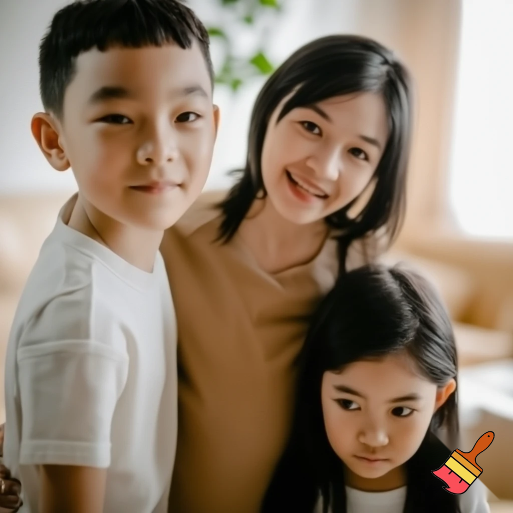 A family that has two children the boy is 10 years old and the girl is 7 years old