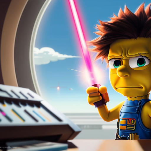 Bart Simpson star wars
