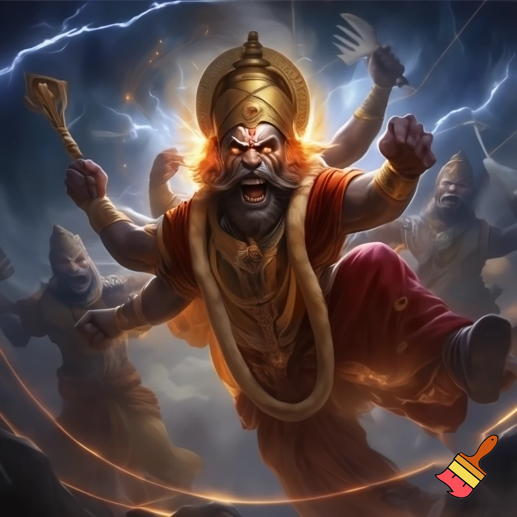 indian godes in angry mood
