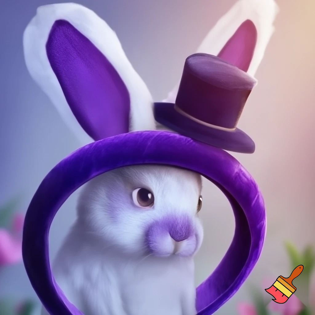 Easter bunny headband velvet Easter bunny, bunny ears, purple and white bunny velvet headband Easter bunny ear top hat