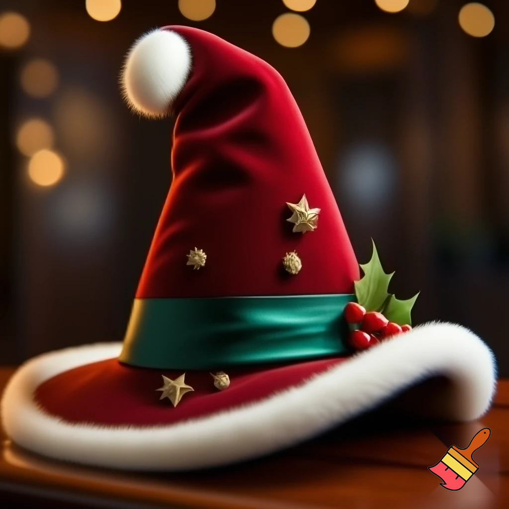 Christmas wizard hat