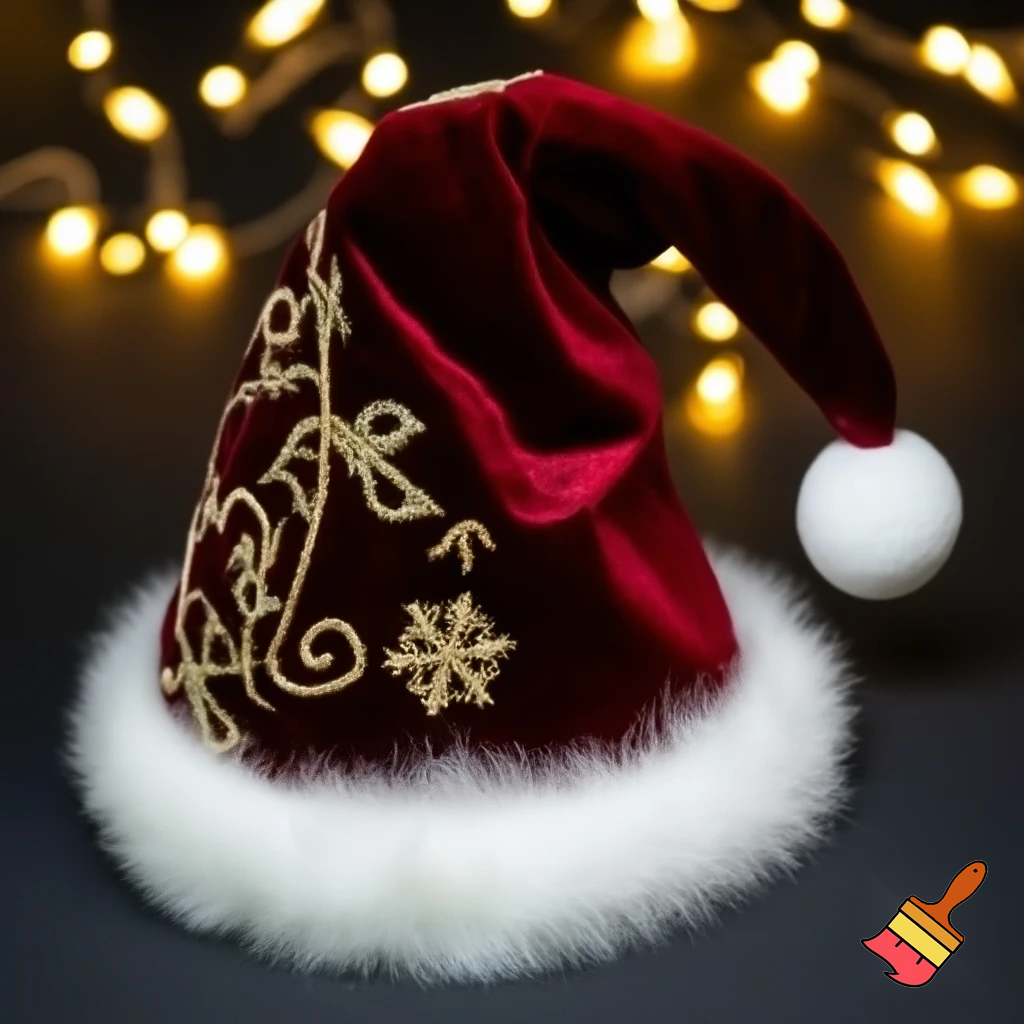 Christmas wizard hat red