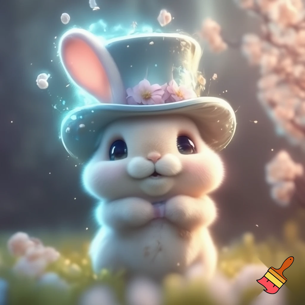 Easter bunny mascot costume top hat magic toy special top hat