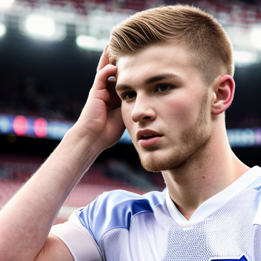  русский мальчик целует белые 🩲 футболиста.  чеченский футболист стоит  боком рядом в кроссовках и белых 🩲, руки на голове мальчика 