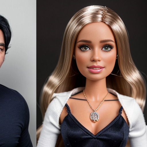 barbie that is 3 years old and ken who is 15 and a 29 year old father who is a teacher with black hair and is very handsome with hazel eyes