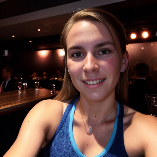 Goretzka and Vanessa at the club 