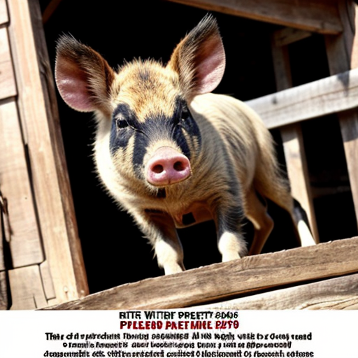 create evil feral mugshot of wild dog in a WANTED poster and add these reasons create a wanted poster with a mugshot picture of an evil human wild pig. the reward should be a lifetime supply of bacon and these are the reasons why•	These pests cause damage to the environment through wallowing, rooting for food and selective feeding.
•	By 1880, they were already considered a serious pest in parts of New South Wales. 
•	 They prey on newborn lambs, destroy crops, damage fences, foul water sources, and compete with livestock for food.
•	 Their impact costs farmers millions of dollars annually. 
•	Wild pigs are potential carriers of diseases, including foot-and-mouth disease
add these
