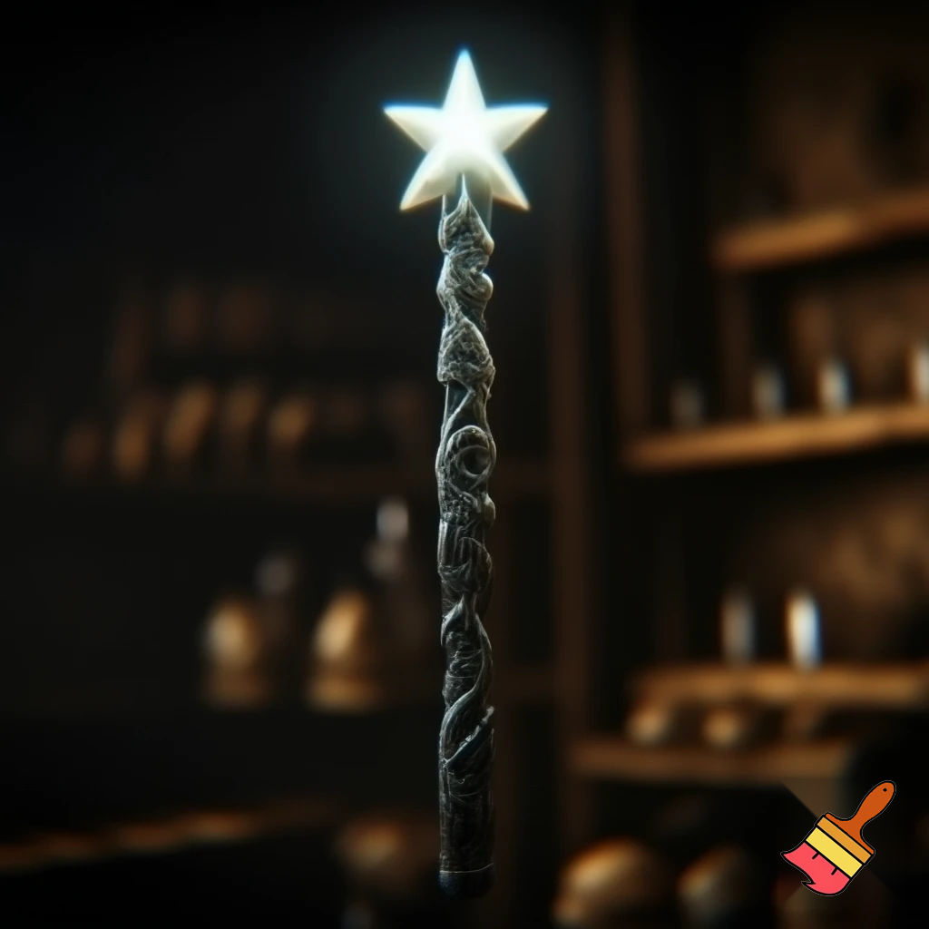 Magic wand magic one star🌟 walking stick special metal one