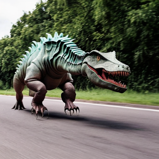 a kid running from a dinasour getting ride by a human
