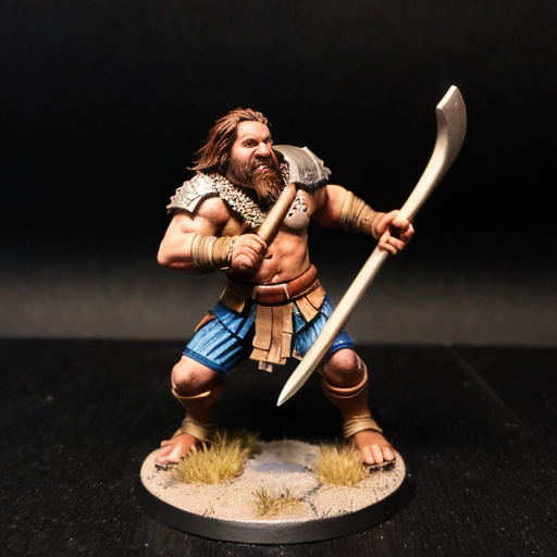 Dnd universe. Minatour barbarian with a great axe