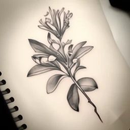 june birth flower tattoo