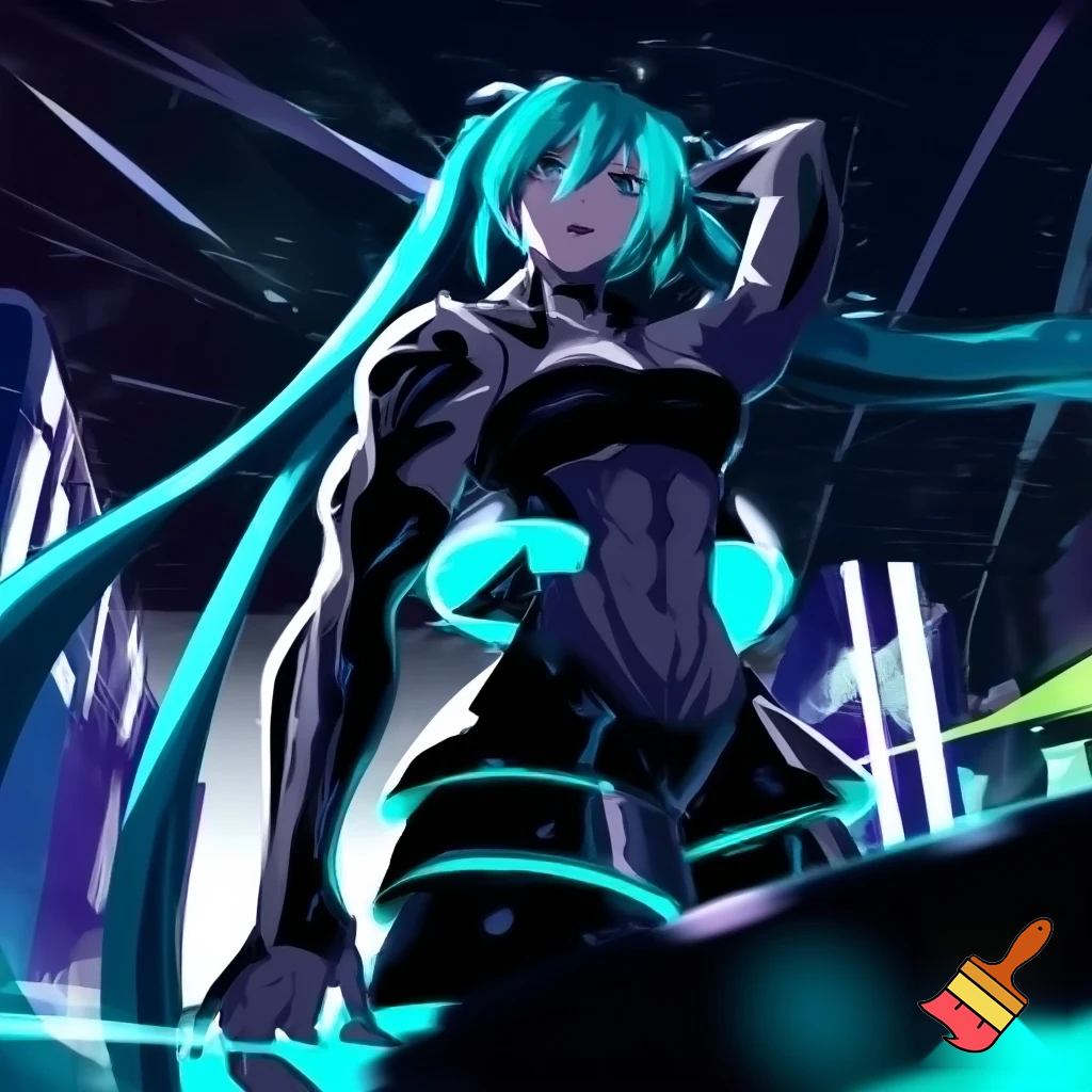 musculer hatsune miku
