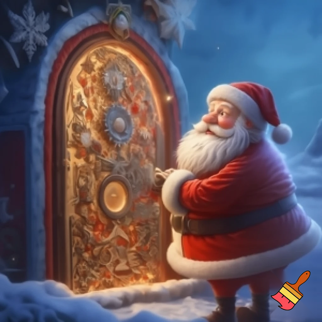 Santa Claus man I do a special door