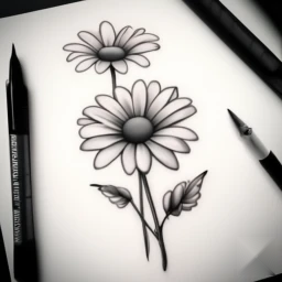 april birth flower tattoo