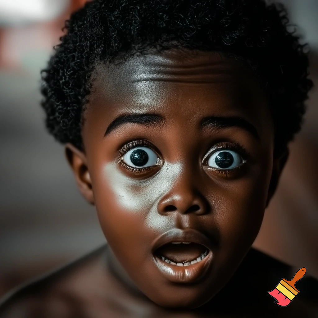 black girl shocked 