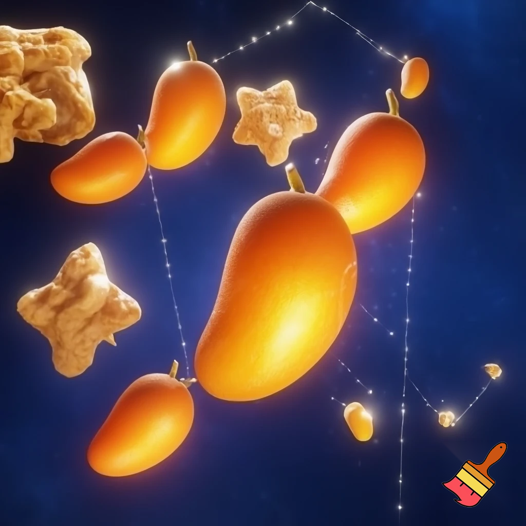 67 mangos
with mustard and chicken nugget stars