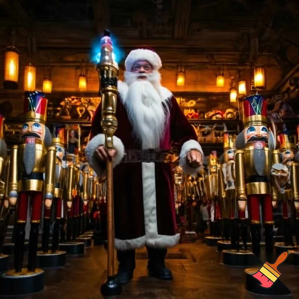 Nutcracker wizard boss one Santa Claus