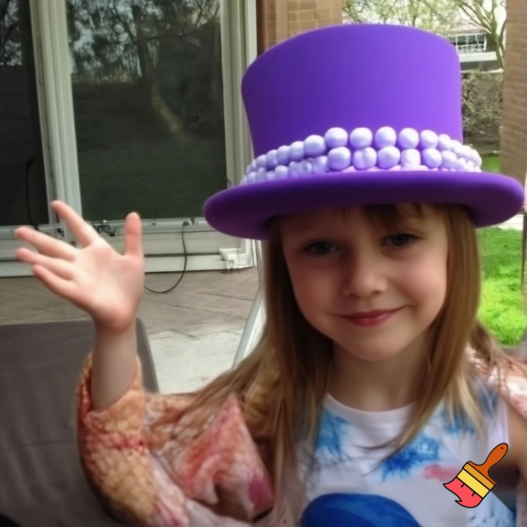 Easter top hat, headband, headband, purple and white