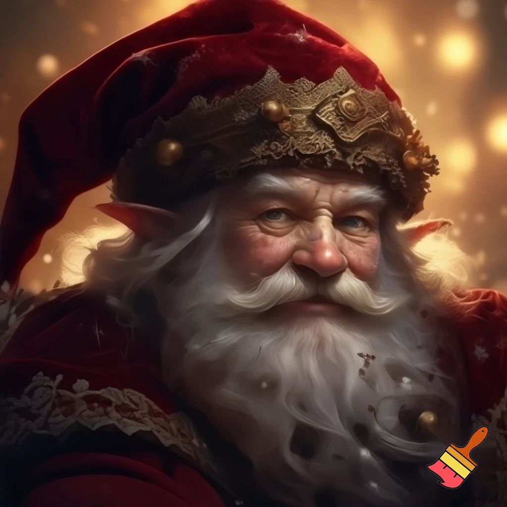 Elf Santa Claus hat velvet