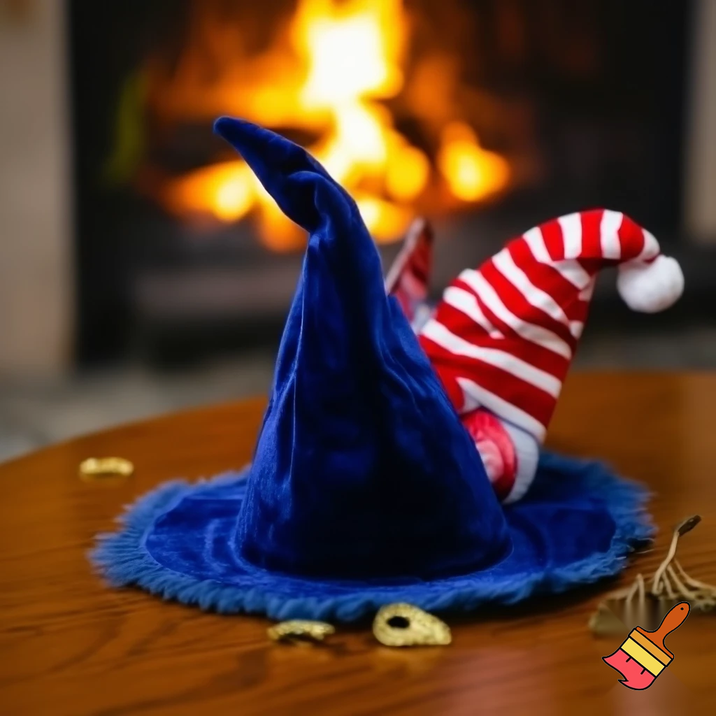 Wizard hat Christmas hat read
