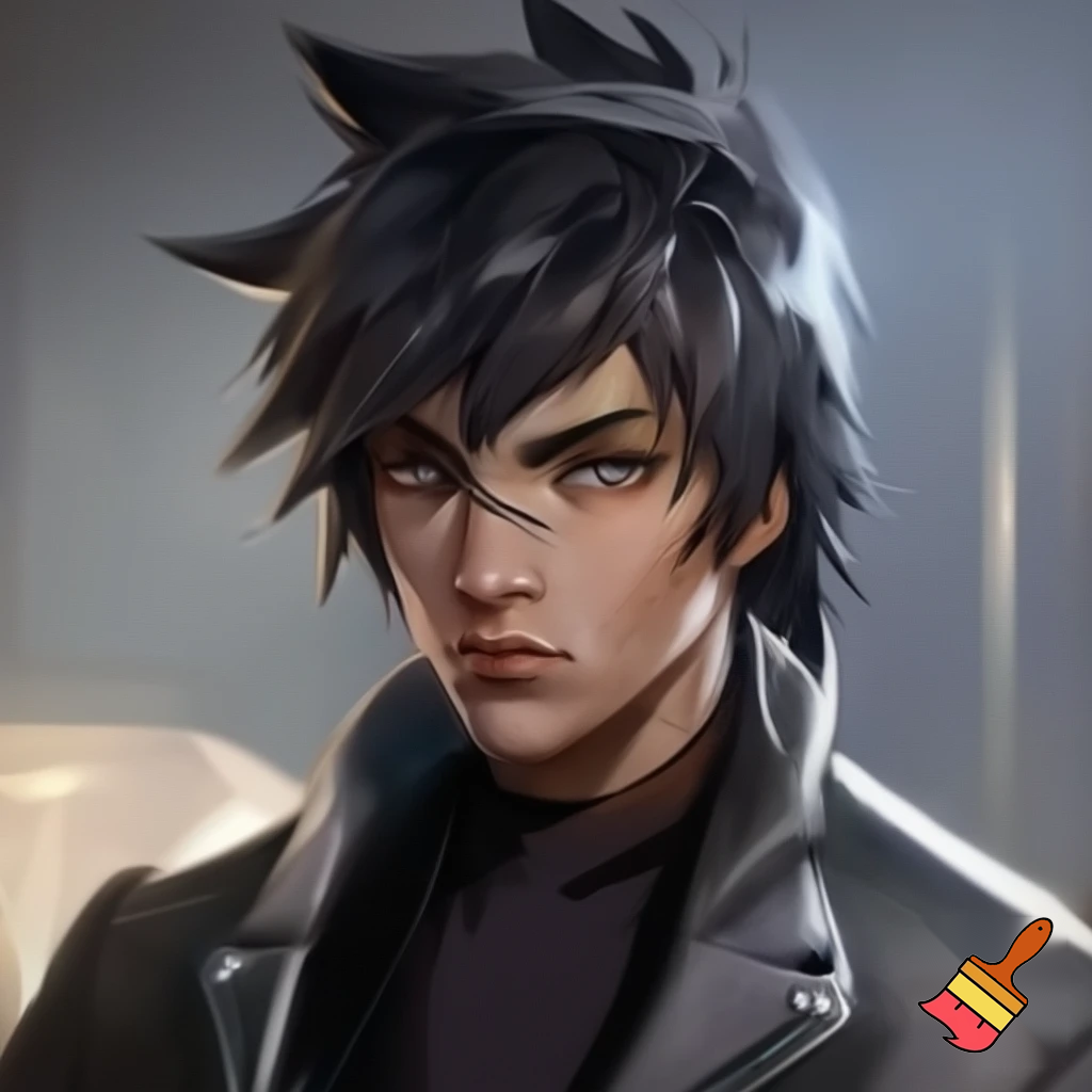 . Short spiky hair fat the Silver family.